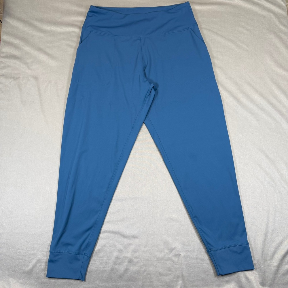 Activewear‎ Joggers Womens Size L Teal Blue High Waist Yoga Gym Pants